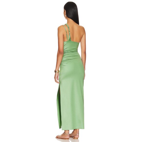 Baobab LIA One Shoulder Ruched BodyCon Maxi Dress MSRP $285 - Picture 9 of 9